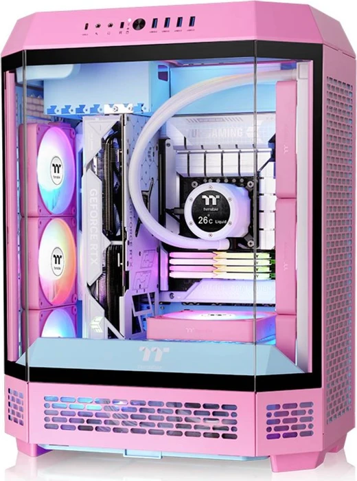 Thermaltake CT120 EX ARGB Sync Pink, rosa/weiß, 120mm, 3er-Pack
