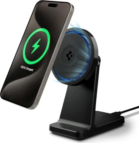 Spigen OneTap Pro 3 Cryomax Qi2 15W Ladestation schwarz
