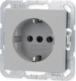 Gira System 55 SCHUKO-Steckdose 16A 250V, grau matt