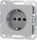Gira System 55 SCHUKO-Steckdose 16A 250V, grau matt (4180 015)