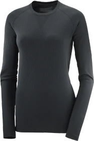 Salomon Sense Aero Funktionsshirt langarm deep black (Damen)