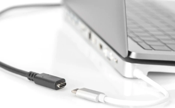 Digitus USB 2.0 Verlängerungskabel, USB-C [Stecker] auf USB-C [Buchse], 2m schwarz