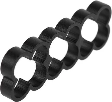 Alphacool Eiskamm Alu X12 Kabelkamm 4mm, schwarz, 4er-Pack