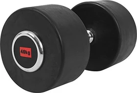 Gorilla Sports Profi Gummi Kurzhantel 40kg