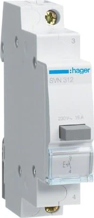 Hager Druckschalter 16A 1 Schließer 230V AC 1PLE