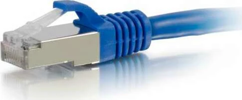 C2G Patchkabel, Cat6a, S/FTP, RJ-45/RJ-45, 15m, blau