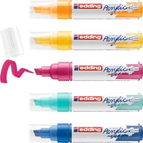 edding 5000 Acrylmarker breit abstrakt sortiert, 5er-Set