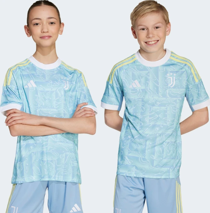 adidas Juventus Turin 2025/2026 Auswärtstrikot ash blue (Junior)