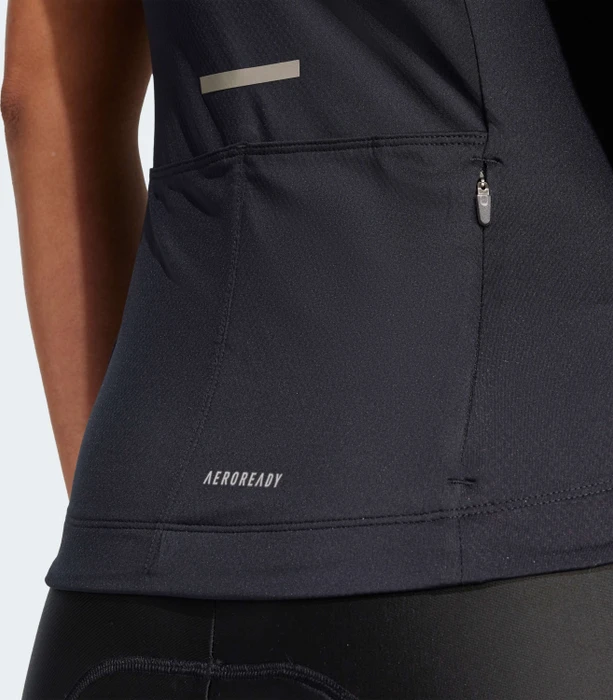adidas Tempo 3-Streifen Trikot kurzarm schwarz (Damen)