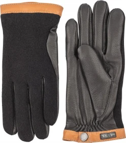 Hestra Deerskin Wool Tricot Handschuhe schwarz