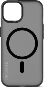 Decoded Recycled Plastic Grip Case für Apple iPhone 15 transparent/schwarz