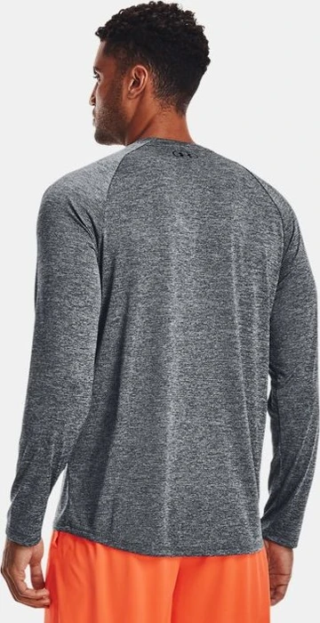 Under Armour Tech Funktionsshirt langarm pitch gray/black (Herren)