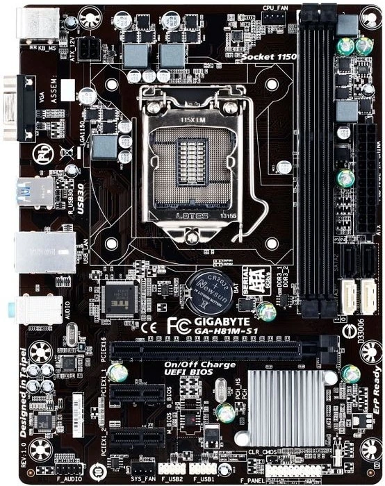 GIGABYTE GA-H81M-S1 (Intel 1150)