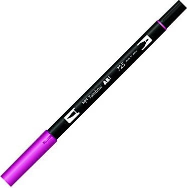 Tombow ABT Dual Brush Pen rhodaminered