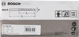 Bosch Professional HSS-R Spiralbohrer, 9.6x87x133mm, 10 Stück