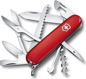 Victorinox Huntsman Taschenmesser rot transparent