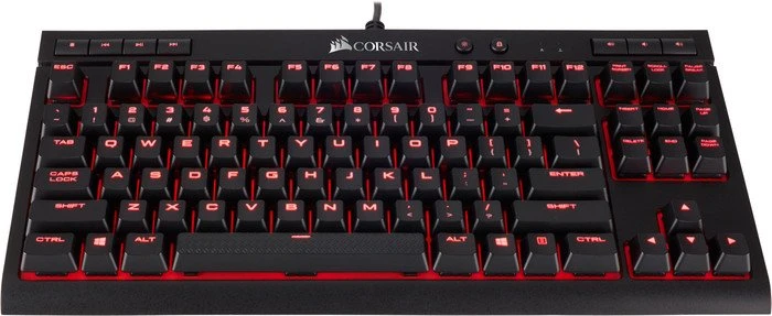 Corsair Gaming K63, LEDs rot, MX RED, USB, DE
