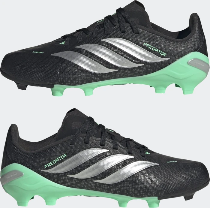 adidas Predator League FG core black/silver metallic/pulse mint (Junior)