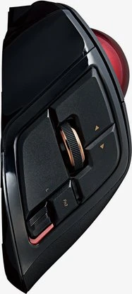 Elecom DEFT Pro M-DPT1MRXBK Wireless Trackball schwarz/rote Kugel, Rechtshänder, USB/Bluetooth
