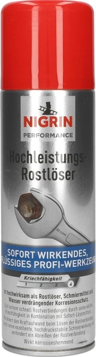 Nigrin Hochleistungs-Rostlöser Hybrid, 250ml