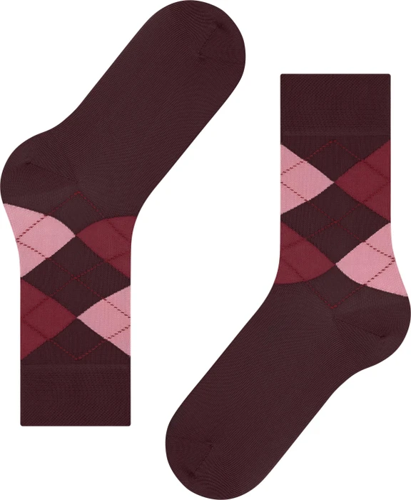Falke Sensitive Argyle Socken bordeaux (Damen)
