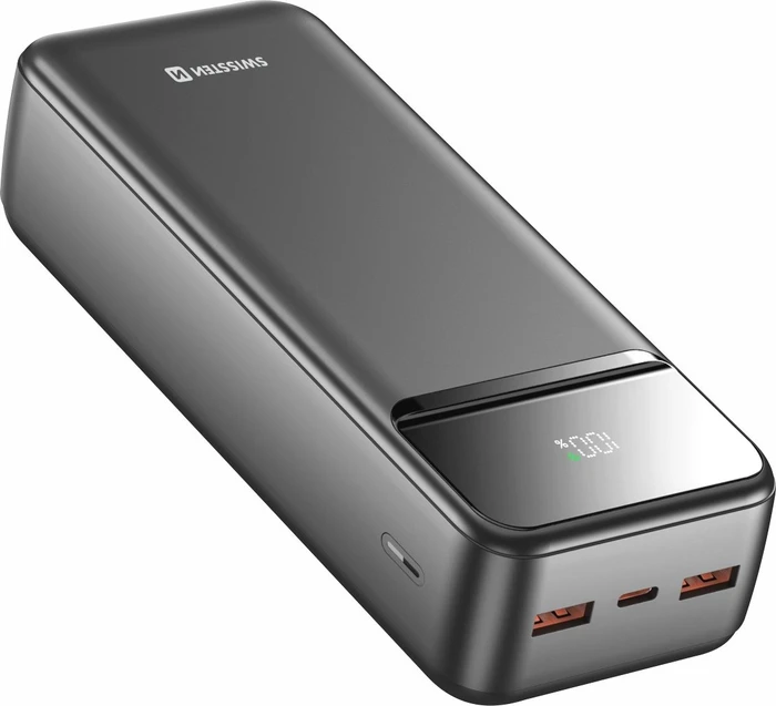 Swissten Powerbank Power Line II 30000mAh schwarz