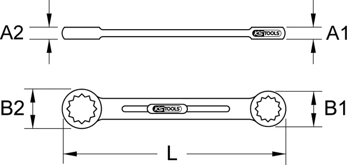 KS Tools BRONZEplus Doppelringschlüssel