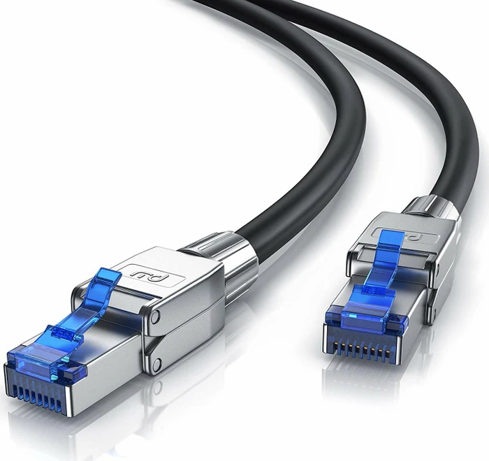 Primewire Patchkabel, Cat8.1, S/FTP, RJ-45/RJ-45, 0.25m, schwarz
