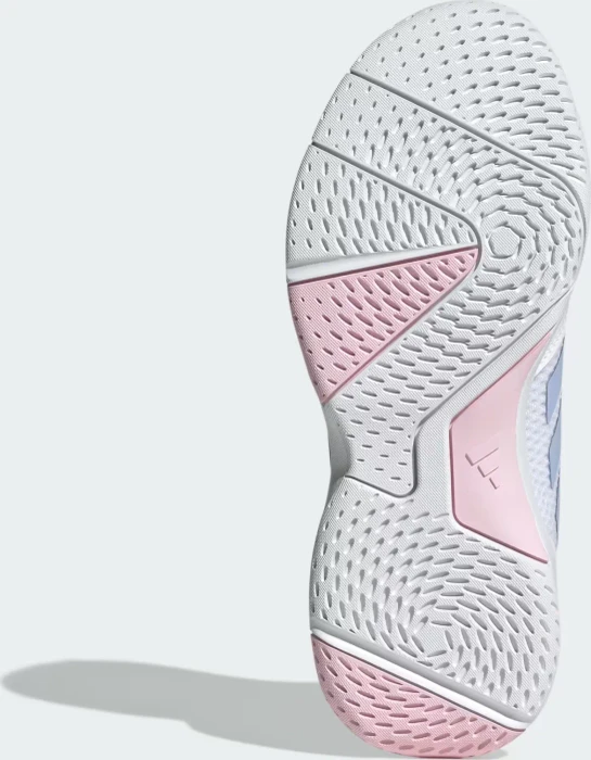 adidas Ligra 8 Indoor Handball cloud white/violet tone/clear pink (Damen)