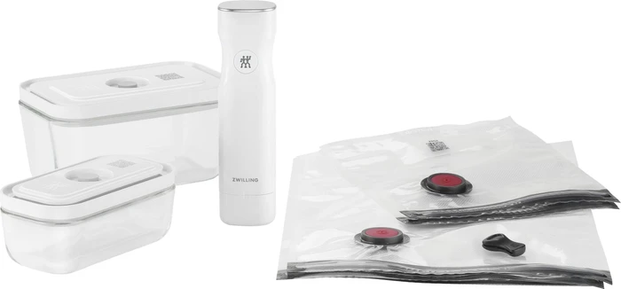 Zwilling Fresh & Save Glas S/M Starter-Set Vakuumier-Stick, 7-tlg.
