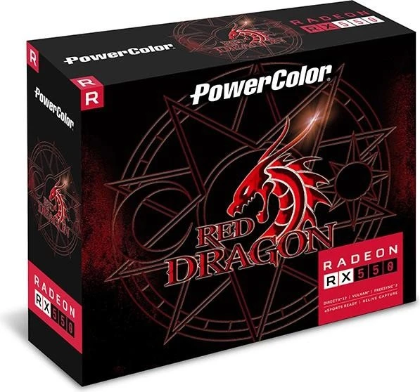 PowerColor Red Dragon Radeon RX 550, 2GB GDDR5, DVI, HDMI, DP