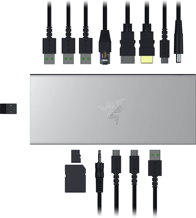 Razer USB 4 Dock, weiß, EU, USB4 [Buchse]