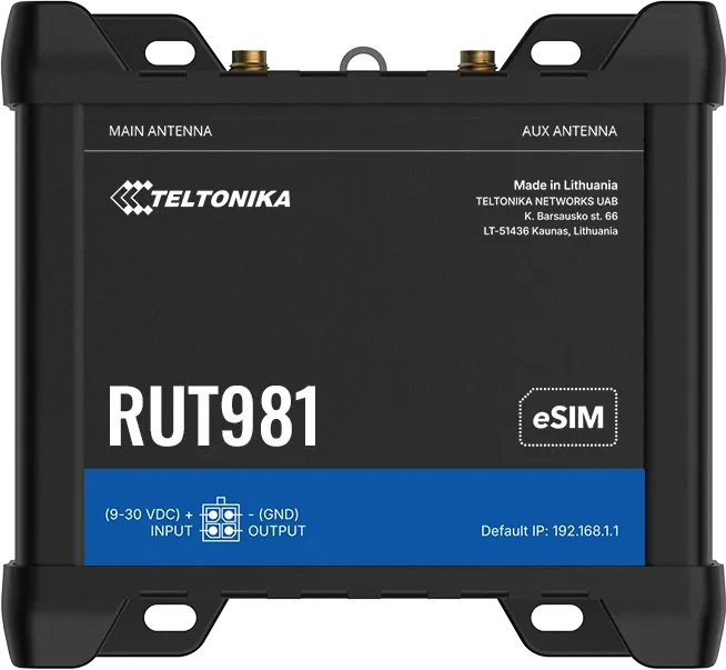 Teltonika RUT981, Industrial, LTE