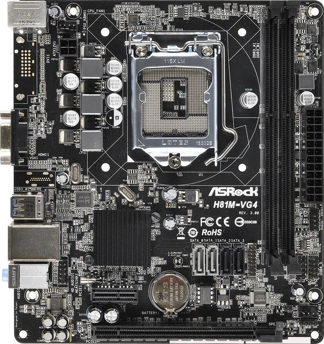ASRock H81M-VG4 R3.0 (Intel 1150)