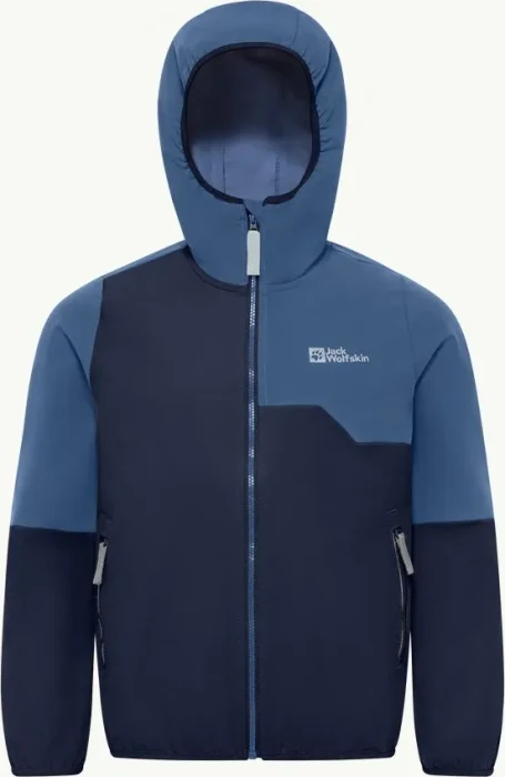 Jack Wolfskin Turbulence Hooded Funktionsjacke night blue (Junior)