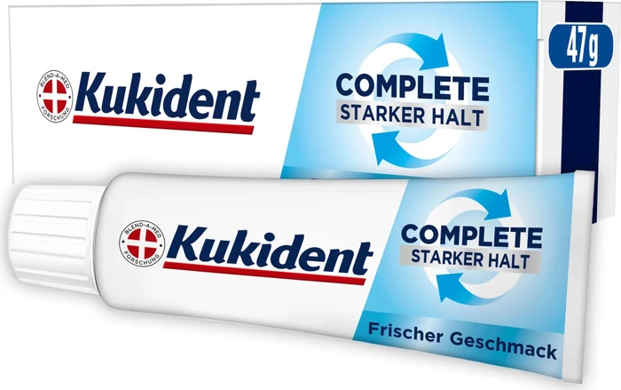 Kukident Complete starker Halt Haftcreme frischer Geschmack, 47g