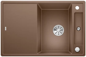 Blanco Axia III 45 S InFino Einbau Becken reversibel mit Ablauffernbedienung muskat inkl. Glasschneidebrett
