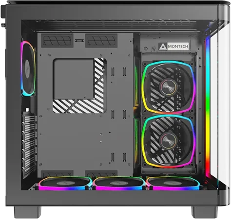 Montech King 95 Pro Gentleman Black, schwarz, Glasfenster