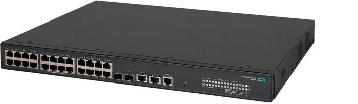 HPE FlexNetwork 5140 EI 24G Rackmount Gigabit Managed Switch, 26x RJ-45, 2x SFP+, 370W PoE+
