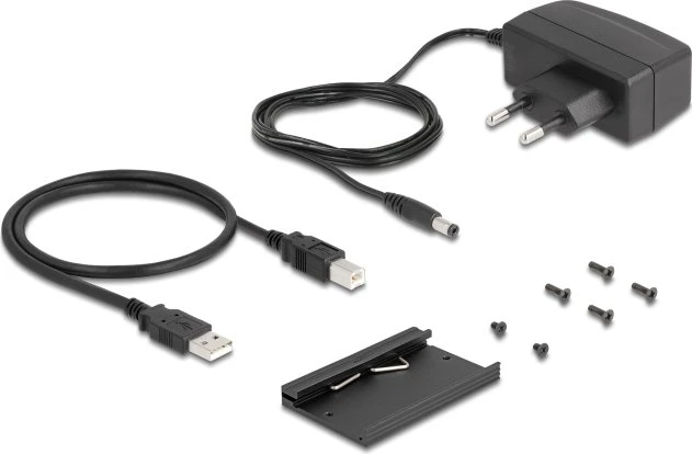 DeLOCK Railmount Isolator USB-Hub, 4x USB-A 2.0, USB-B 2.0 [Buchse]