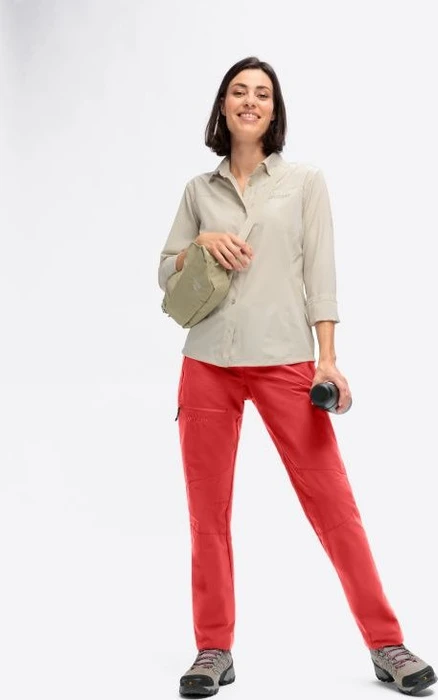 Maier Sports Lulaka Loop Hose lang red orcher (Damen)