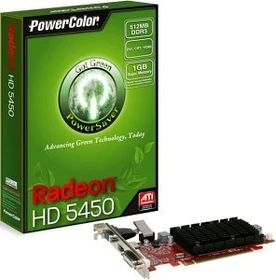 PowerColor Radeon HD 5450 Go! Green low profile, 512MB DDR3, VGA, DVI, HDMI