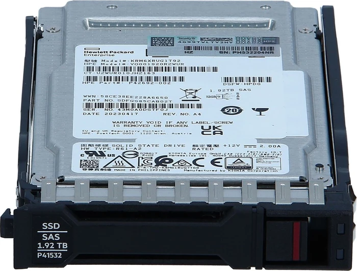 HPE 1.92TB Read Intensive SFF BC Value Multi Vendor Digitally Signed Firmware TLC