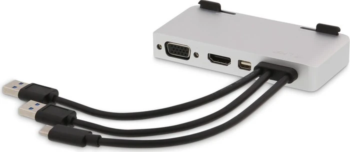 LMP USB-C Attach Dock Pro, Space Gray, 1x USB-C 3.0 [Stecker], 2x USB-A 3.0 [Stecker]