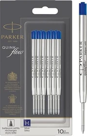 Parker Quinkflow Pen Refill Kugelschreibermine M blau, 10er-Pack