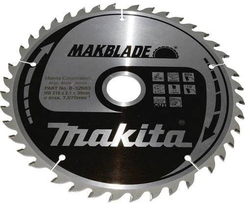 Makita Makblade Kreissägeblatt 40Z, 216x2.1x30mm, 1 Stück