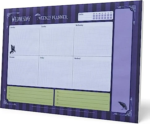 Grupo Erik Editores Schreibunterlage Wochenplaner, A4, Motiv Wednesday, 54 Blatt