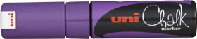 Uni-Ball ChalkGlass Marker Chisel Tip PWE-8K violett