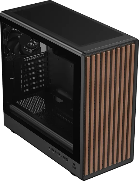 iTek Woody W2B Black, Glasfenster