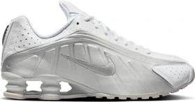 Nike Shox R4 white/bright crimson/metallic silver (Herren)